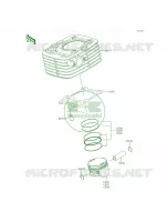 CylinderPistons per Kawasaki KLX140 2015