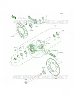 Rear Hub per Kawasaki KLX140 2015