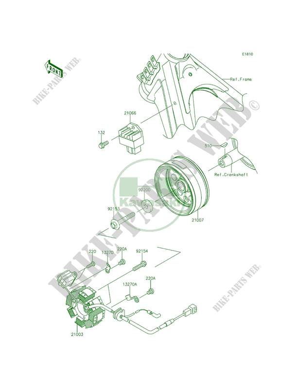 Generator per Kawasaki KLX140 2013