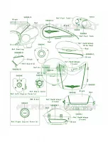 DecalsBlackRedAAF per Kawasaki Vulcan 1700 Voyager 2009