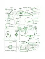 DecalsEbonyGrayABF per Kawasaki Vulcan 1700 Voyager 2009