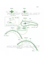 DecalsEbonyRedF7F per Kawasaki Vulcan 2000 Classic LT 2006