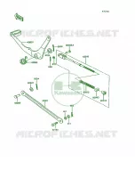 Brake Pedal per Kawasaki KE100 1992