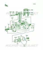 CrankshaftPistons per Kawasaki KE100 1992