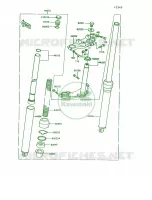 Front Fork per Kawasaki KE100 1992
