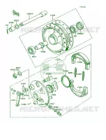 Front Hub per Kawasaki KE100 1992