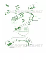 Gear Change Mechanism per Kawasaki KE100 1992