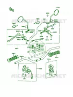 Handlebar per Kawasaki KE100 1992