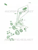 Kickstarter Mechanism per Kawasaki KE100 1992