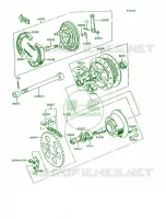 Rear Hub per Kawasaki KE100 1992