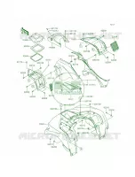 Front Fenders per Kawasaki Brute Force 750 4x4i EPS 2015