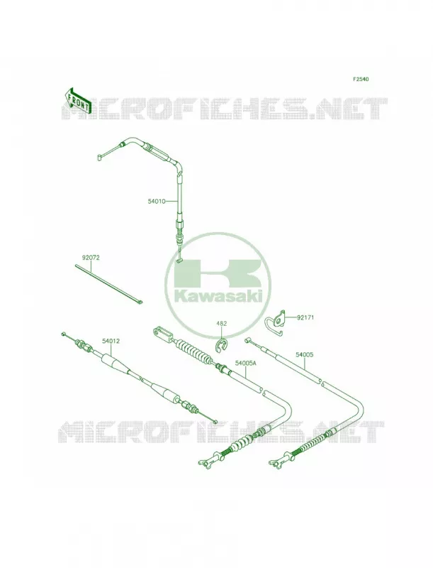 Cables Kawasaki QUAD 750 2015 Brute Force 750 4x4i EPS  KVF750GFF