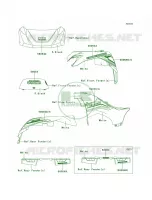 DecalsWhiteLEF per Kawasaki Brute Force 750 4x4i 2013