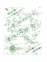 Drive Shaft Front per Kawasaki Brute Force 750 4x4i EPS 2012