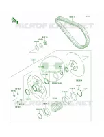 Driven ConverterDrive Belt per Kawasaki Brute Force 750 4x4i EPS 2012