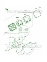Meters per Kawasaki Brute Force 750 4x4i EPS 2012