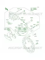 Front BrakeFBF per Kawasaki Brute Force 650 4x4i 2012