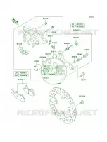 Front BrakeFCF FDF per Kawasaki Brute Force 650 4x4i 2012