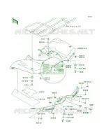 Rear Fenders per Kawasaki Brute Force 650 4x4i 2012