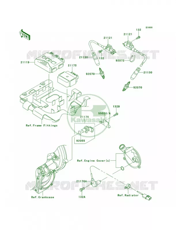 Ignition System Kawasaki QUAD 650 2012 Brute Force 650 4x4i  KVF650FCF