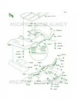Rear Fenders per Kawasaki Brute Force 750 4x4i 2010