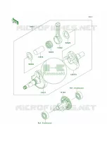 Crankshaft per Kawasaki Prairie 360 4X4 Hardwoods Green HD 2009