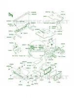 Frame Fittings per Kawasaki Prairie 360 4X4 Hardwoods Green HD 2009