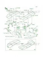 CarriersE8F E9FA per Kawasaki Brute Force 750 4x4i Hardwoods Green HD 2009