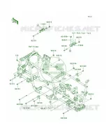 Engine Mount per Kawasaki Brute Force 750 4x4i Hardwoods Green HD 2009