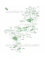 Footrests per Kawasaki Brute Force 750 4x4i Hardwoods Green HD 2009
