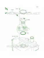 Fuel Pump per Kawasaki Brute Force 750 4x4i Hardwoods Green HD 2009