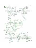 Mufflers per Kawasaki Brute Force 750 4x4i Hardwoods Green HD 2009