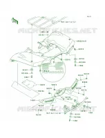 Rear Fenders per Kawasaki Brute Force 750 4x4i Hardwoods Green HD 2009