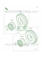 WheelsTires per Kawasaki Brute Force 750 4x4i Hardwoods Green HD 2009