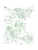 Crankcase per Kawasaki Bayou 250 2007