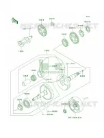 Crankshaft per Kawasaki Bayou 250 2007