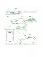DecalsWhiteA8F per Kawasaki Bayou 250 2007