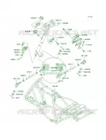 Frame per Kawasaki Bayou 250 2007