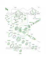 Front Bevel Gear per Kawasaki Bayou 250 2007
