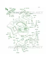 Front Fenders per Kawasaki Bayou 250 2007