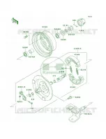Front Hub per Kawasaki Bayou 250 2007