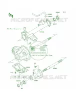 Rear Axle per Kawasaki Bayou 250 2007