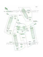 Shock Absorbers per Kawasaki Bayou 250 2007
