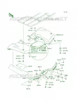 Rear FendersF9FFAF per Kawasaki Brute Force 650 4x4i 2007