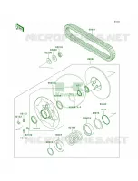 Driven ConverterDrive Belt per Kawasaki Brute Force 750 4x4i 2007
