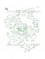 Rear Fenders per Kawasaki Prairie 360 2005