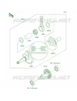 Crankshaft per Kawasaki Prairie 360 2004