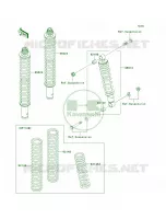 Shock Absorbers per Kawasaki Prairie 360 2004