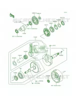 Crankshaft per Kawasaki Bayou 300 4X4 1990
