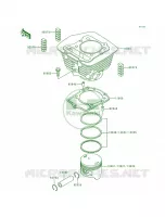 CylinderPistons per Kawasaki Bayou 300 4X4 1990